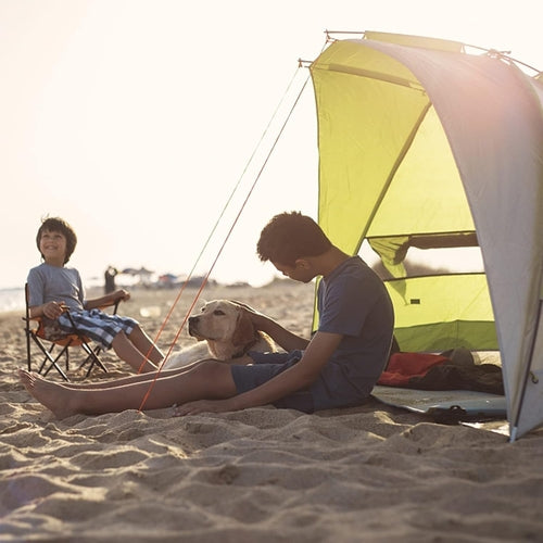 8-Foot SPF 50 Canopy Umbrella For Camping And Beach Use